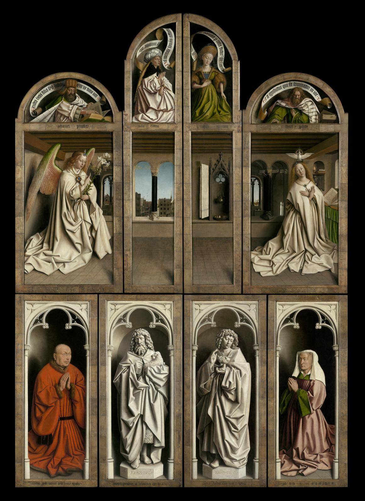Jan and Hubert van Eyck, The Adoration of the Mystic Lamb,