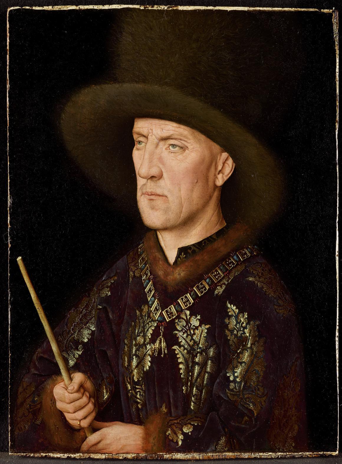 Jan van Eyck, Portrait of Baudouin de Lannoy, c