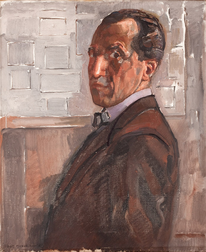 Piet Mondrian (1872-1944) Autoritratto 1918 . Olio su tela Kunstmuseum Den Haag