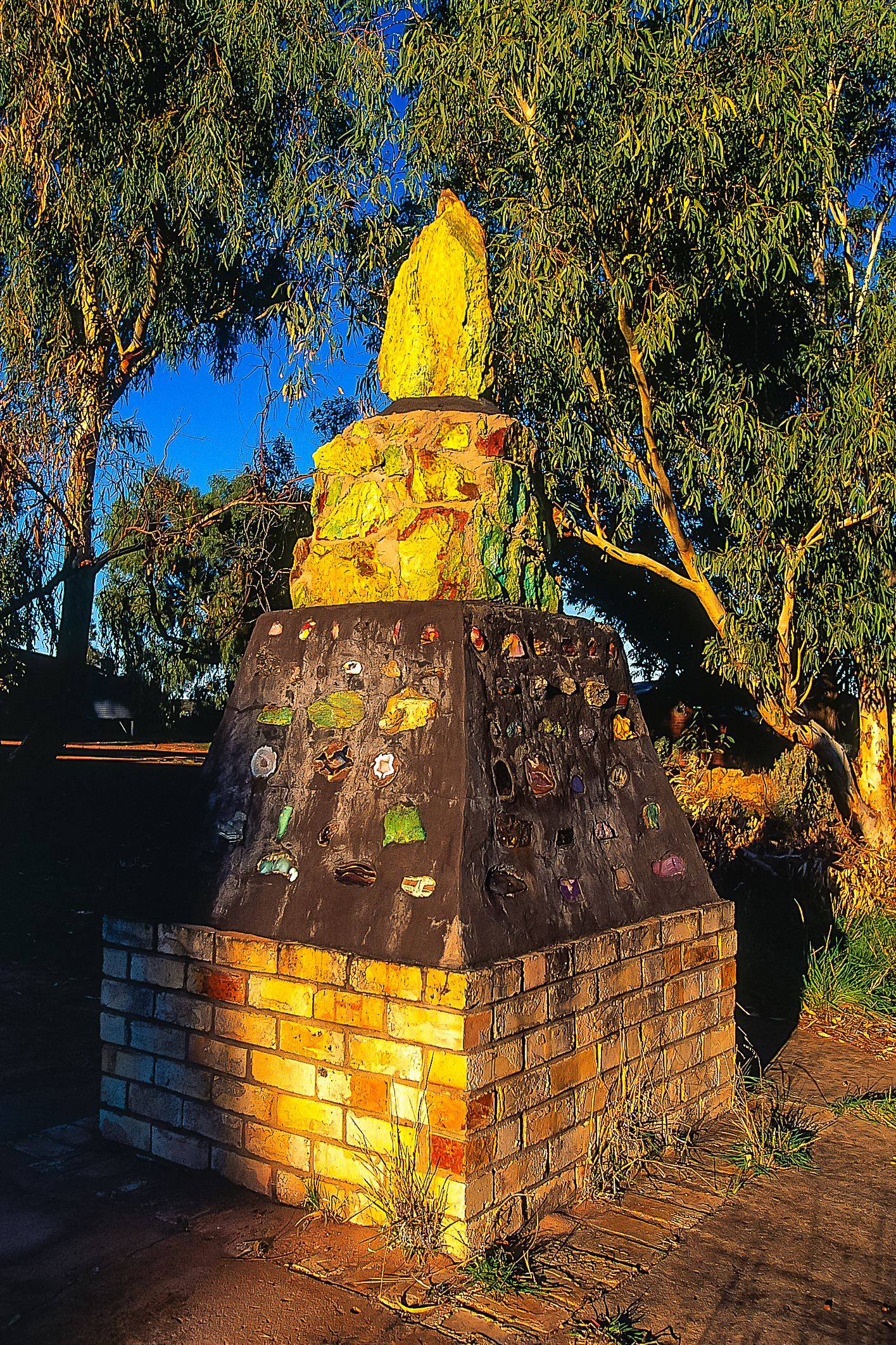 Monumento a Nain, capitale del Principato di Hutt River. Australia (WA)nella Hutt River Province