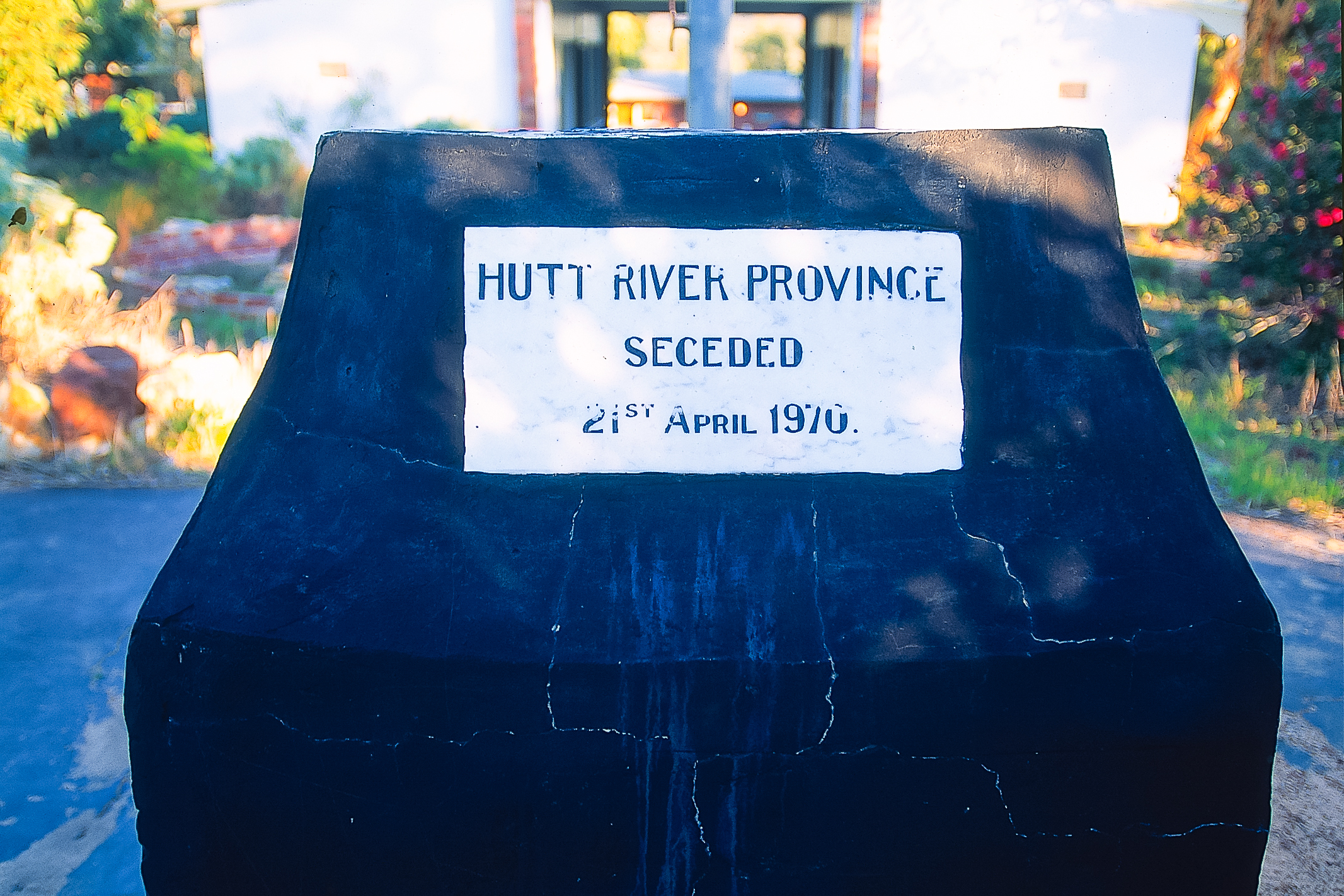 Cippo commemorativo a Nain, capitale del Principato di Hutt River. Australia (WA)nella Hutt River Province