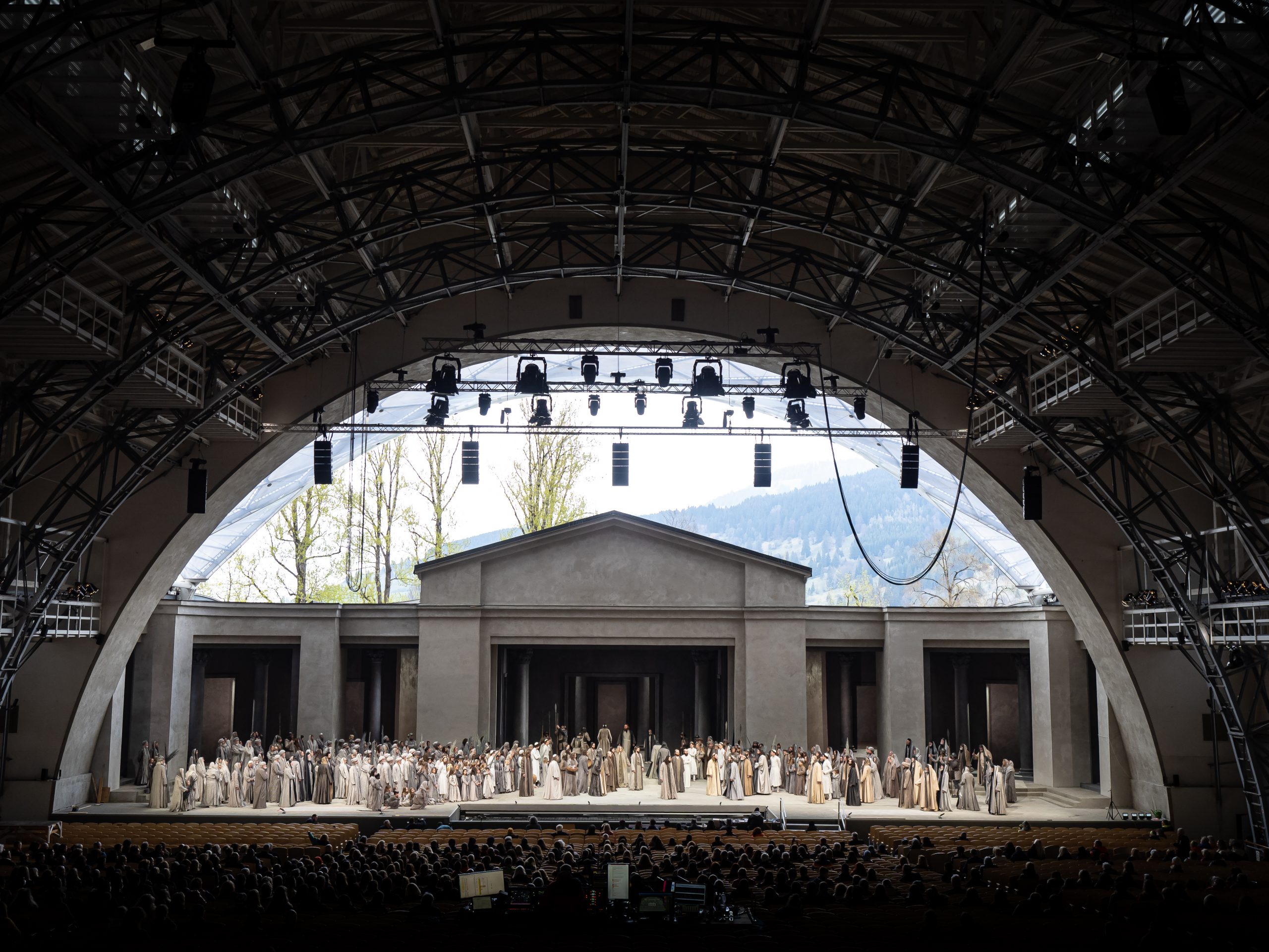 Il Teatro. Prove della Sacra Rappresentazione della Passione di Cristo 2022. Oberammergau (Germania). ©Federico Klausner