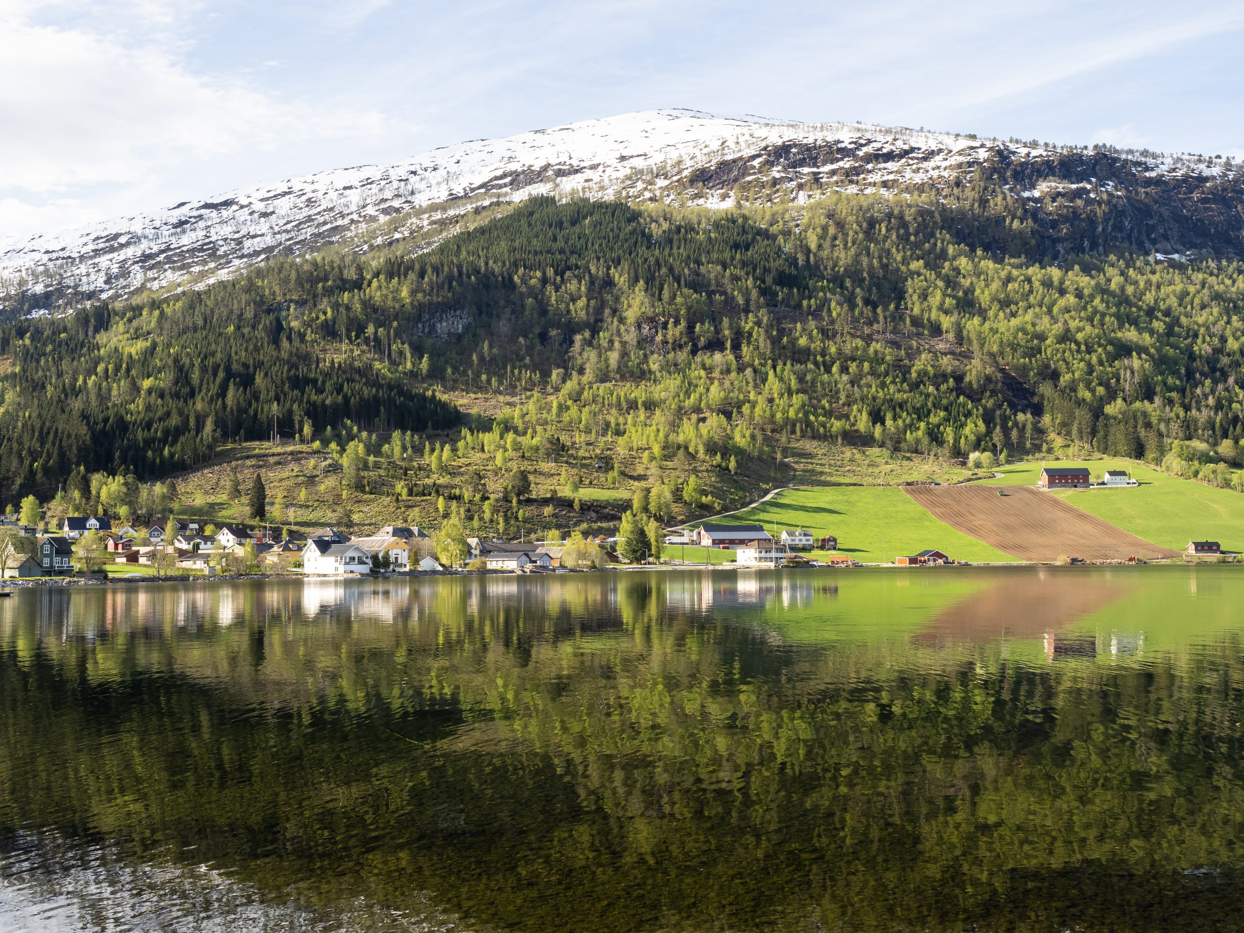 Hellesylt (Norvegia). Il lago di Hornidalsvanet. ©Federico Klausner