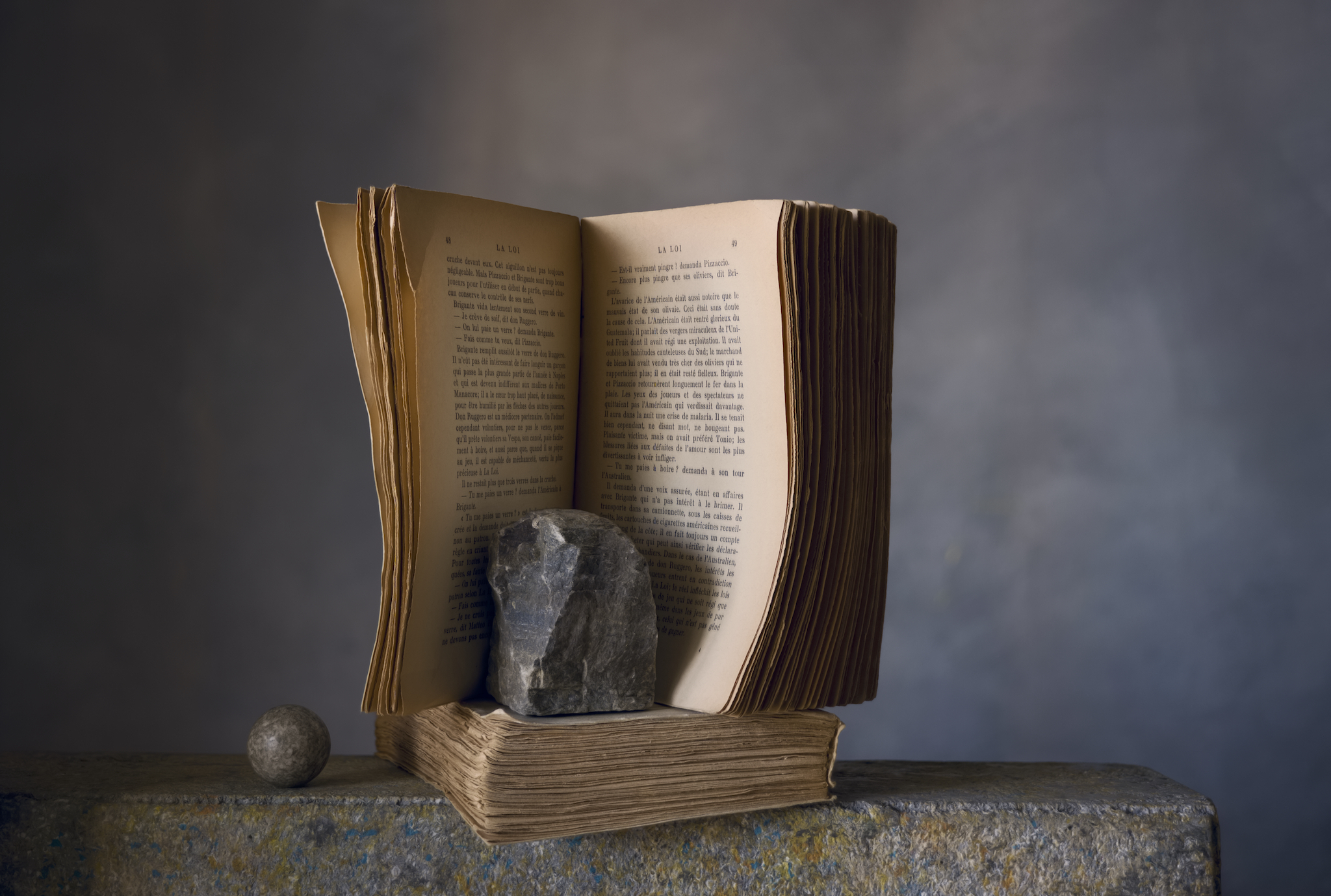 Book & Rock (2020) n.1/5 cm.39x56 © Christopher Broadbent