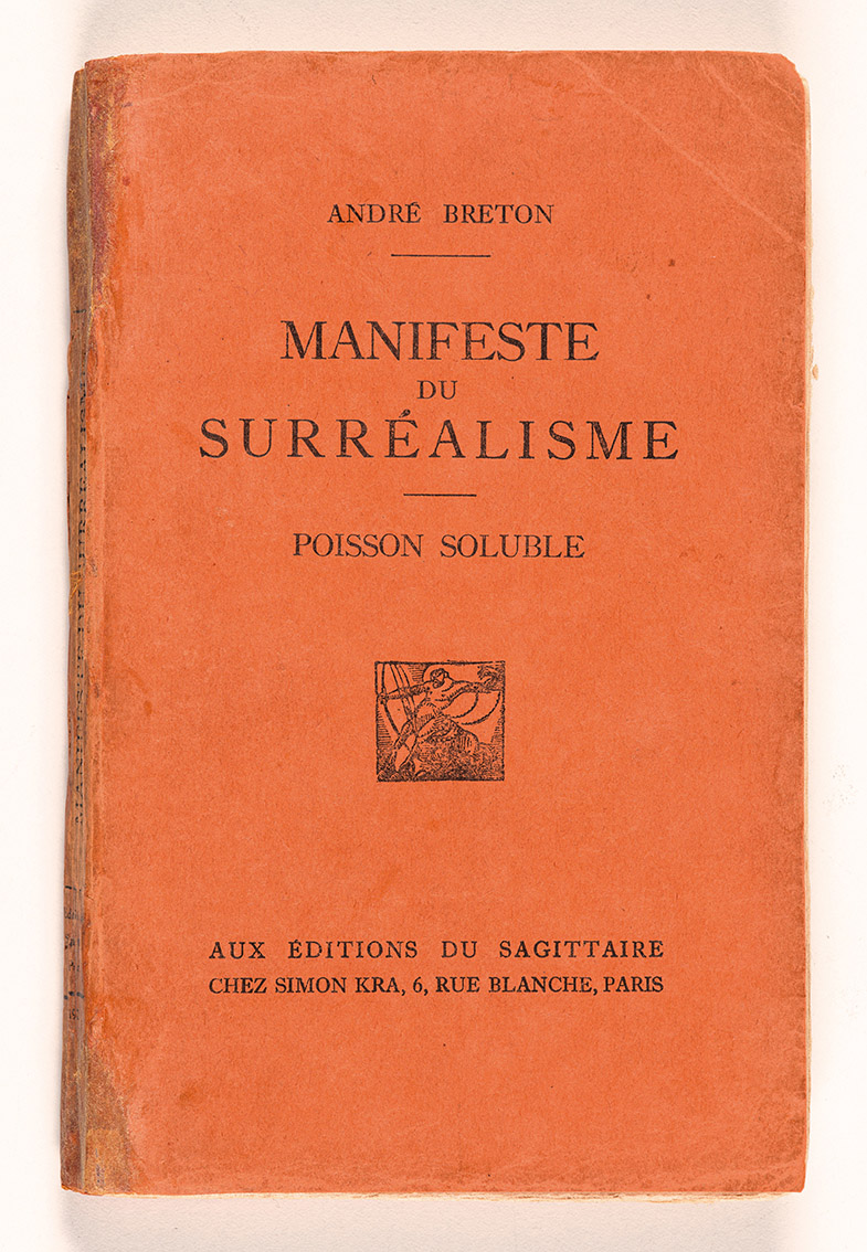 André Breton. Manifeste du surréalisme. Poisson soluble. Éditions du Sagittaire. Paris 1924 Museum Boijmans Van Beuningen, Rotterdam