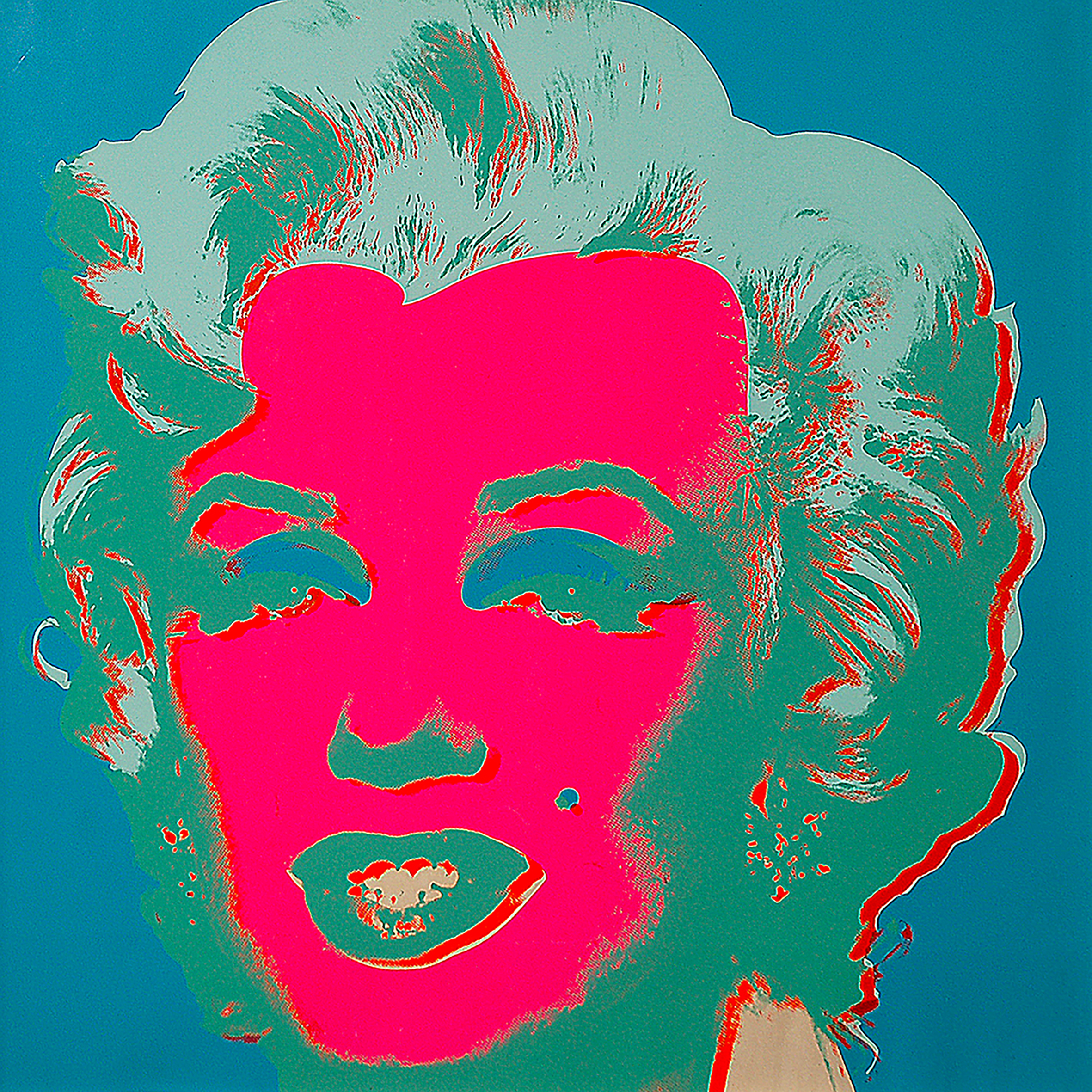 Andy Warhol, Marilyn, 1967, serigrafia su carta, cm 91x91, Collezione privata