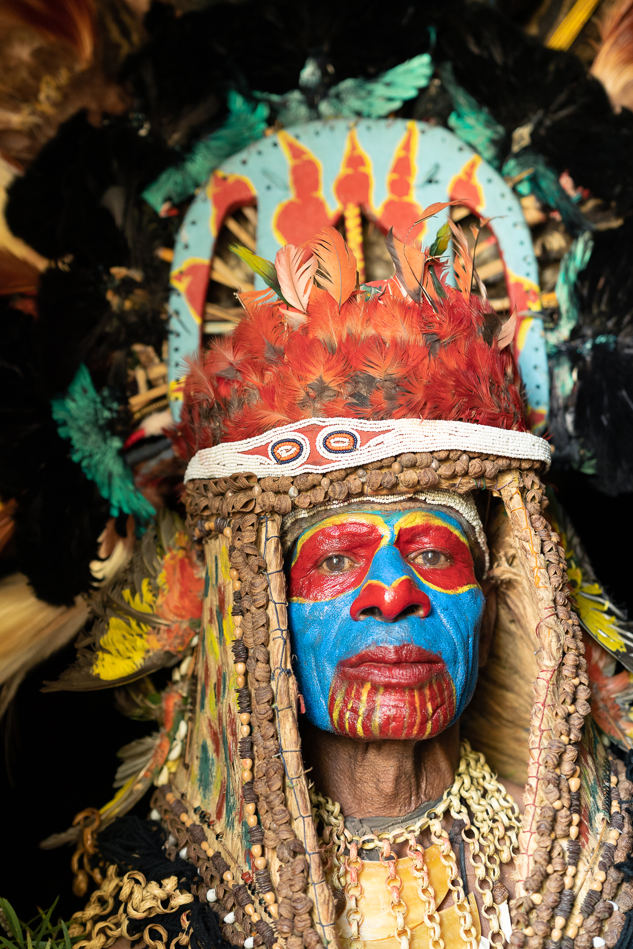 Papua/Nuova Guinea. Cappo tribù Kondige.. ©Chiara Felmini