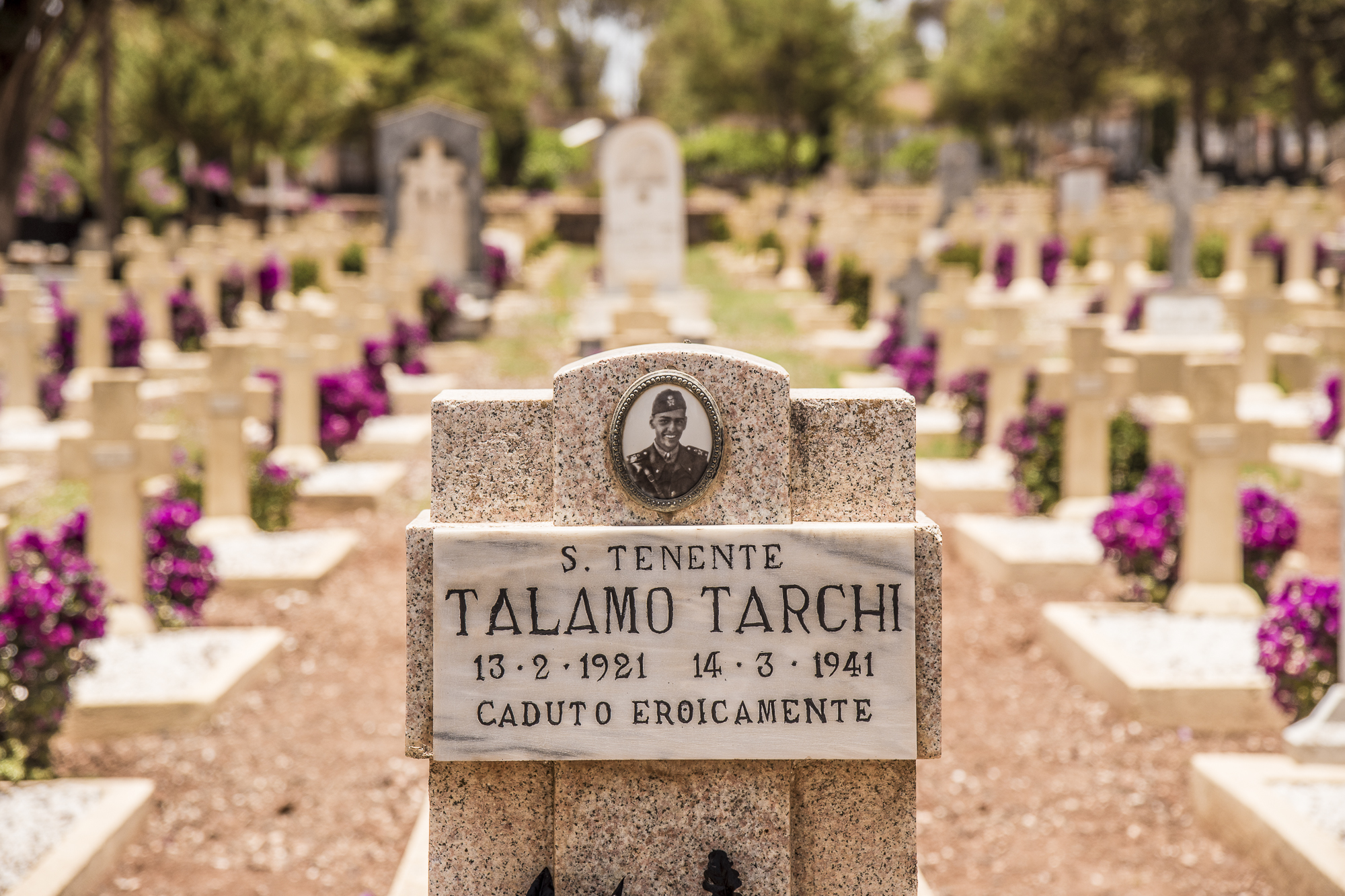 LO STRANO CASO DI REIRATE. Una delle tante lapidi al merito dedicate agli italiani all'interno del cimitero italiano di Asmara. ©Cristiano Zingale