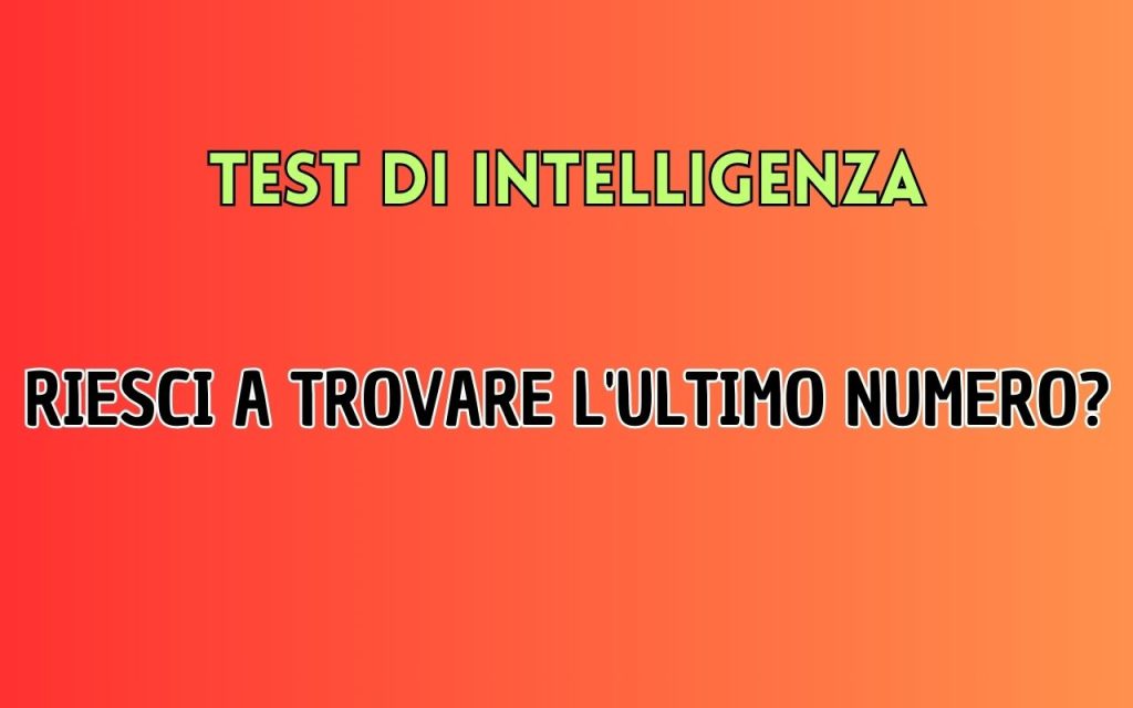 test di intelligenza