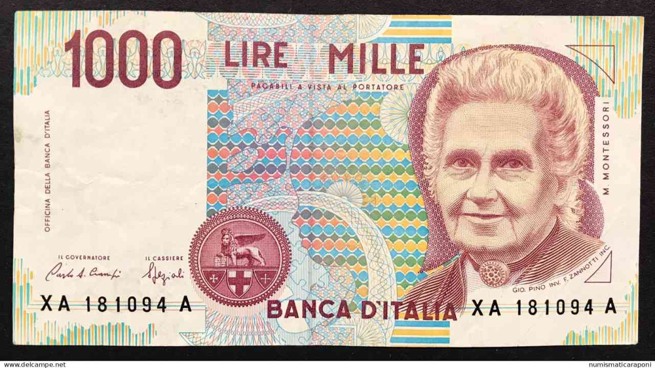 banconota 1000 lire valore