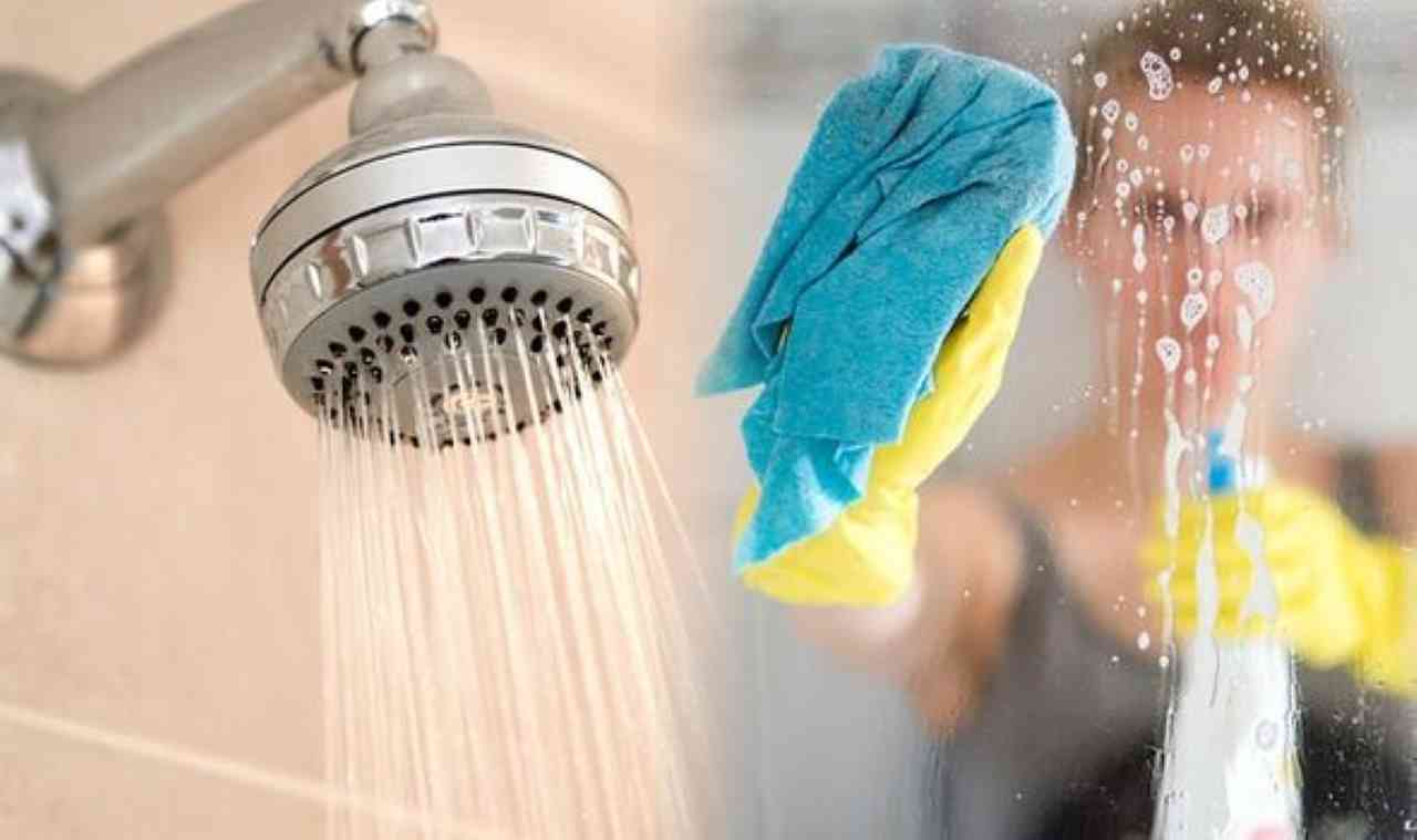come pulire la doccia